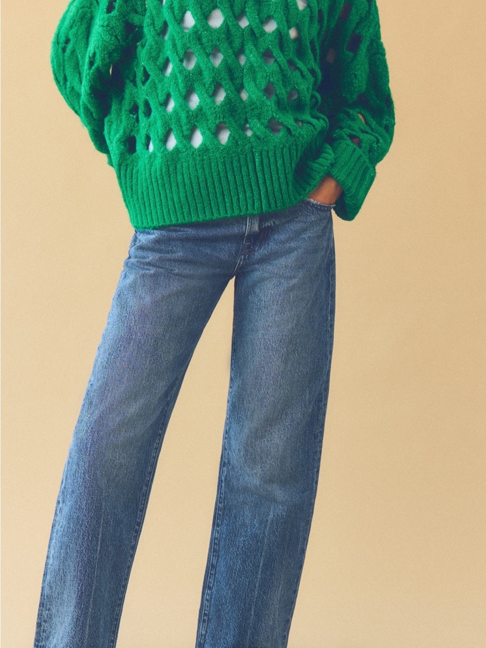 Pistola Lexi Mid Rise, Signature Bowed Straight Jeans in Artisan wash - Picture 2 of 11